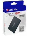 SSD памет Verbatim - Vi550 S3, 256GB, 2.5'', SATA III - 3t